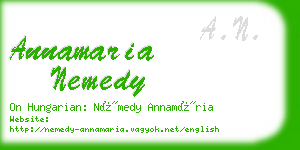 annamaria nemedy business card